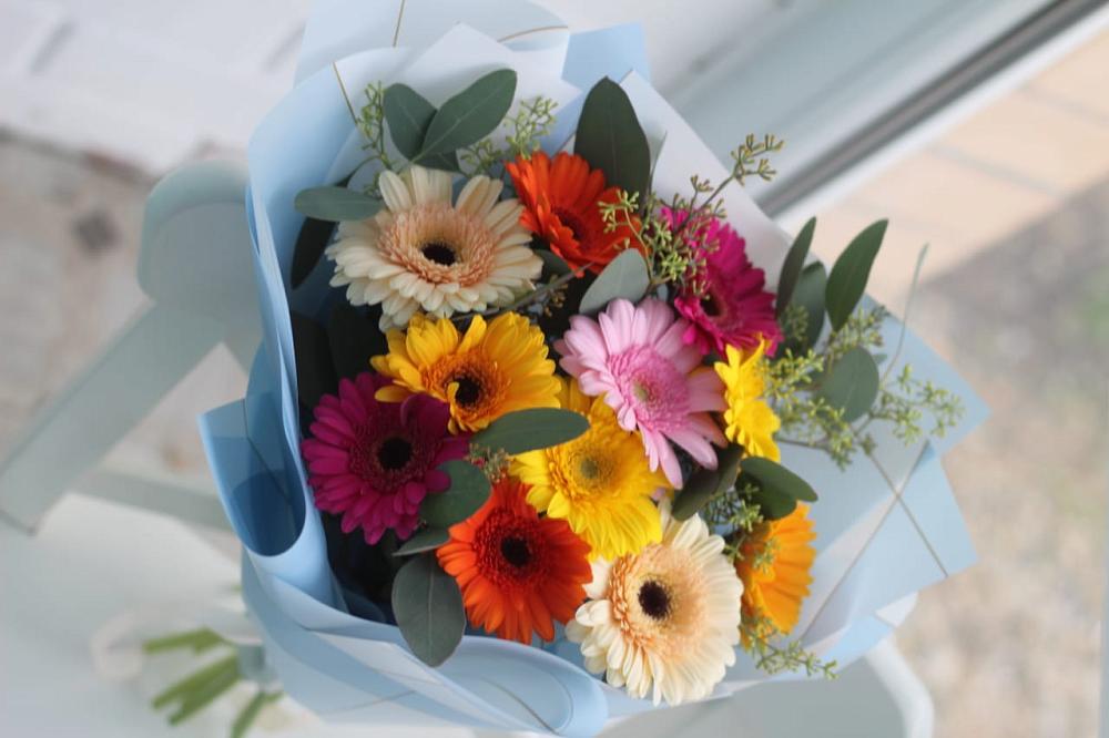 Букет цветов из: Герберы в Казачка