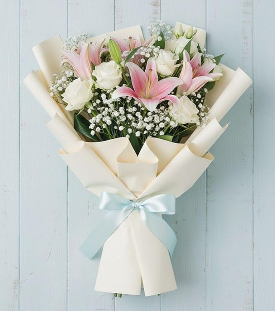 Букет цветов из: Лилии в Казачка