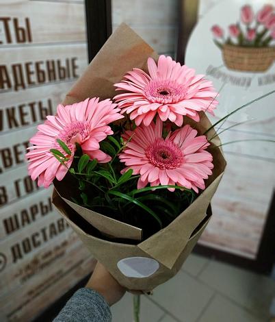 Букет цветов из: Герберы в Казачка