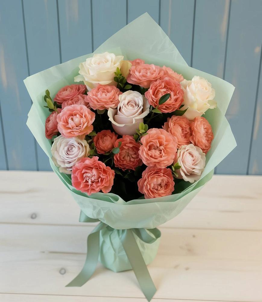 Букет цветов из: Розы в Казачка