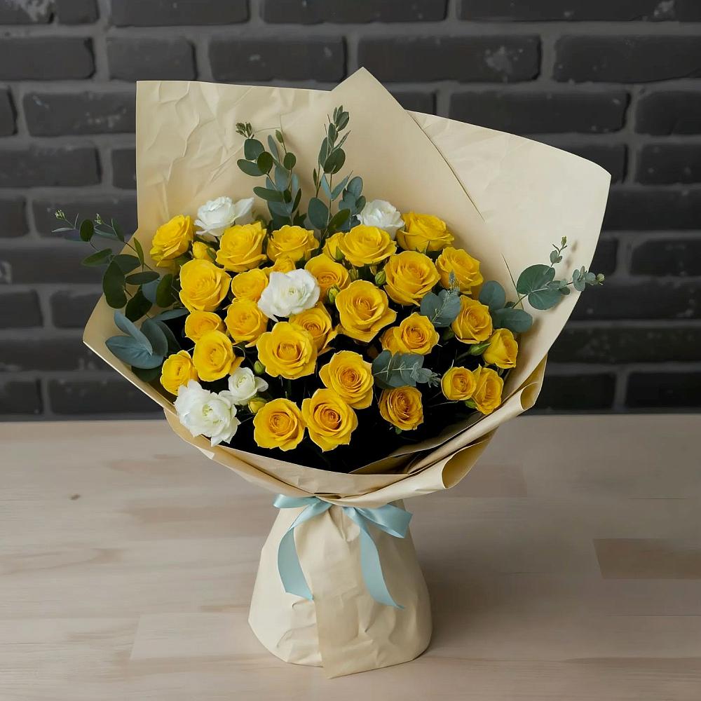 Букет цветов из: Розы в Казачка