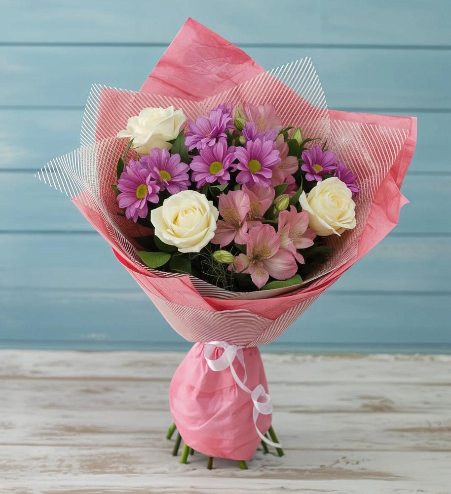 Букет цветов из: Герберы в Казачка