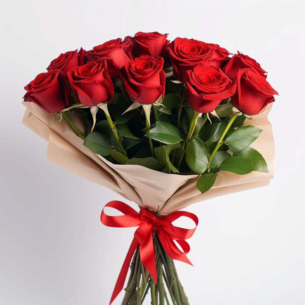 Букет 11 Красных роз Эдлесс Лав в Казачка