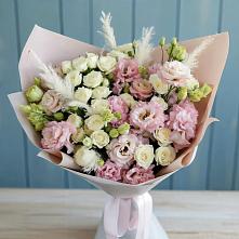 Букет цветов из:  Альстромерии и Розы #REPLACE_PRED# Казачка