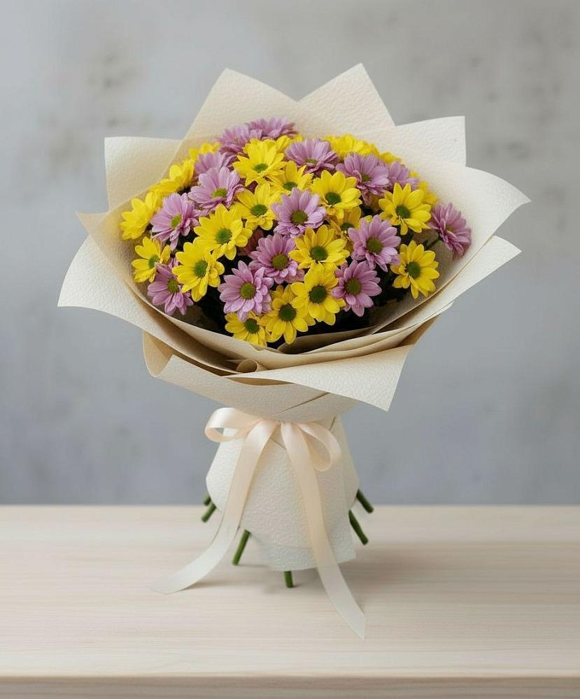 Букет цветов из: Хризантемы в Казачка